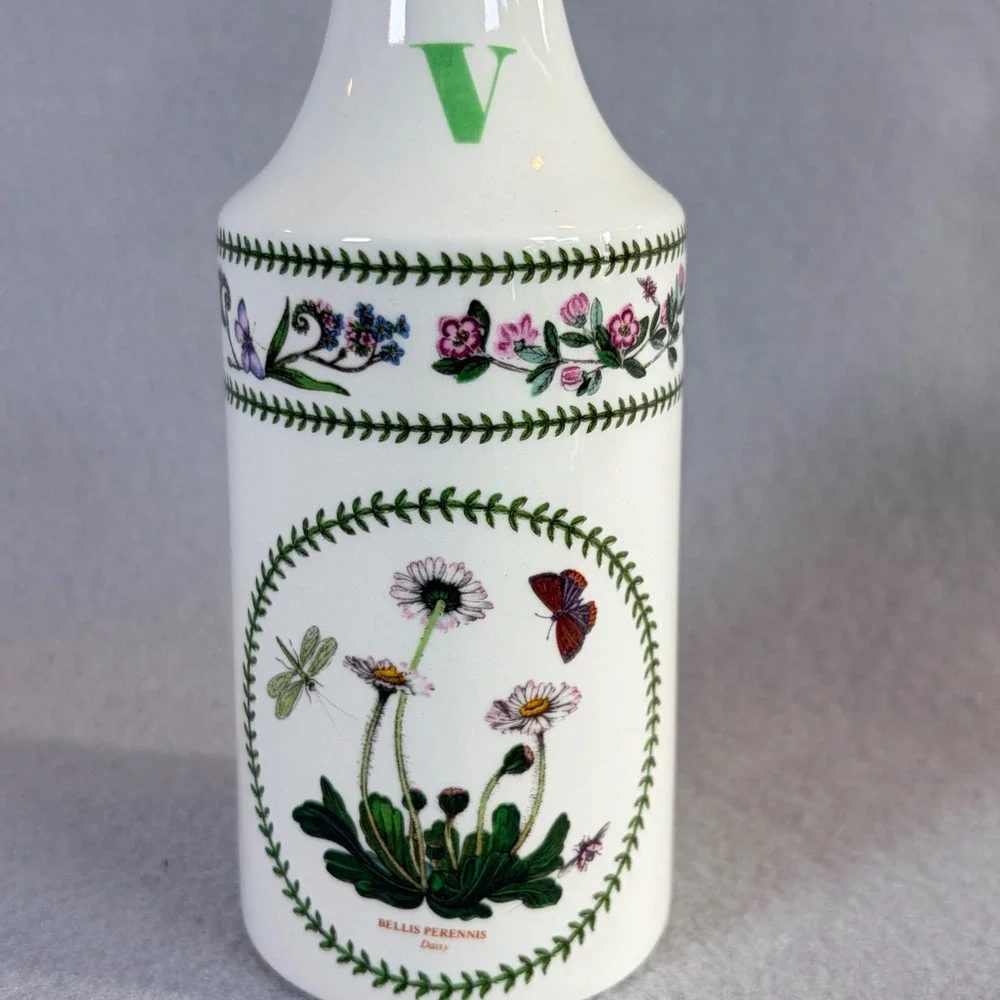 Vintage Portmeirion Botanic Garden Oil Vinegar Cruet Set 1991 England Floral